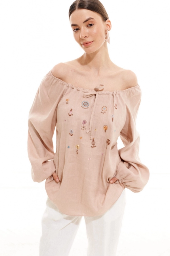 Блуза ELLETTO LIFE 3706 бежевый Блуза ELLETTO LIFE 3706 бежевый