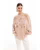 Блуза ELLETTO LIFE 3706 бежевый Блуза ELLETTO LIFE 3706 бежевый