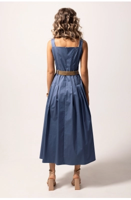 Платье Golden Valley 44028-1 темно-голубой  Платье Golden Valley 44028-1 темно-голубой