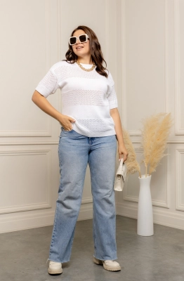 Джемпер RomGil ТЗ721Х белый  Джемпер RomGil ТЗ721Х белый