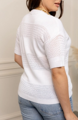 Джемпер RomGil ТЗ721Х белый  Джемпер RomGil ТЗ721Х белый