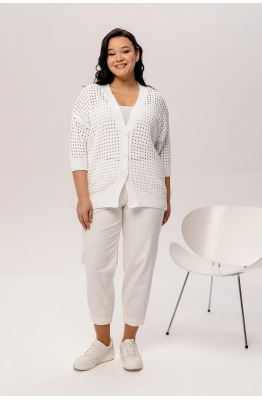 Кардиган RomGil РВ0044-ХЛ4 белый Кардиган RomGil РВ0044-ХЛ4 белый