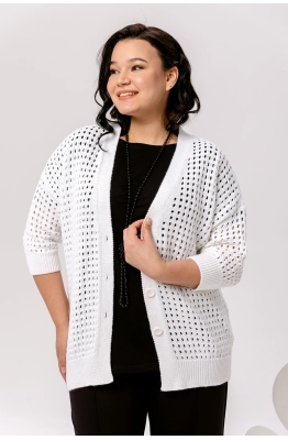 Кардиган RomGil РВ0044-ХЛ4 белый 