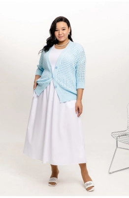Кардиган RomGil РВ0044-ХЛ4 бледно-голубой 