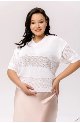 Джемпер RomGil РВ0049-ХЛ4 белый 