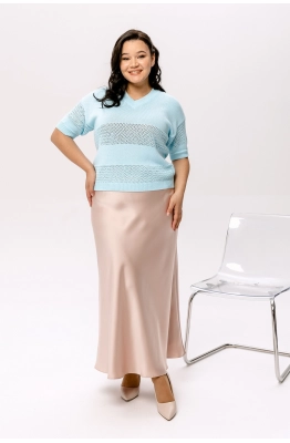 Джемпер RomGil РВ0049-ХЛ4 бледно-голубой Джемпер RomGil РВ0049-ХЛ4 бледно-голубой