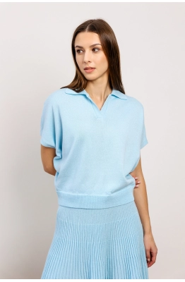 Джемпер RomGil РВ0051-ХЛ4 бледно-голубой
