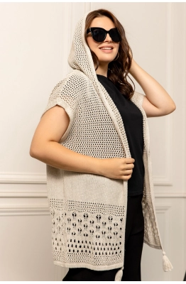 Кардиган RomGil РВ0052-ЛЕ4 светло-бежевый 