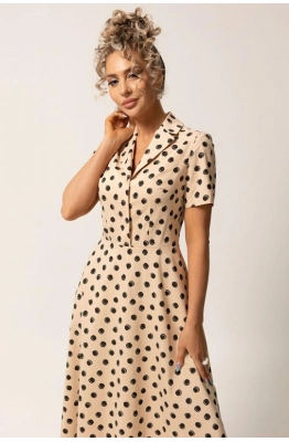 Платье Golden Valley 4926-1 бежевый  Платье Golden Valley 4926-1 бежевый