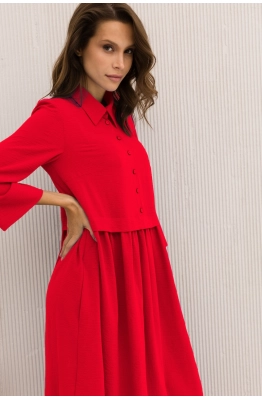 Платье DAVA 1172 красный Платье DAVA 1172 красный