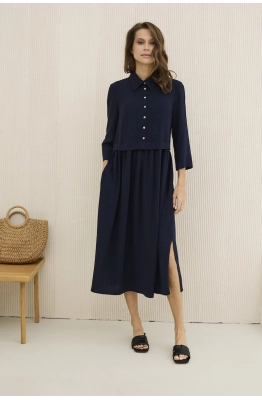 Платье DAVA 1172 темно-синий 