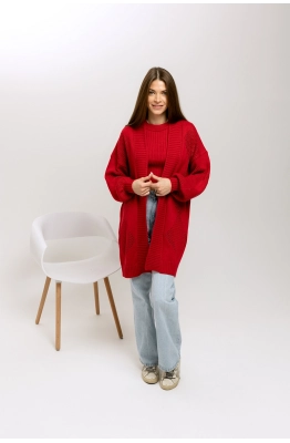 Кардиган RomGil ТЗ832Х малиново-красный 