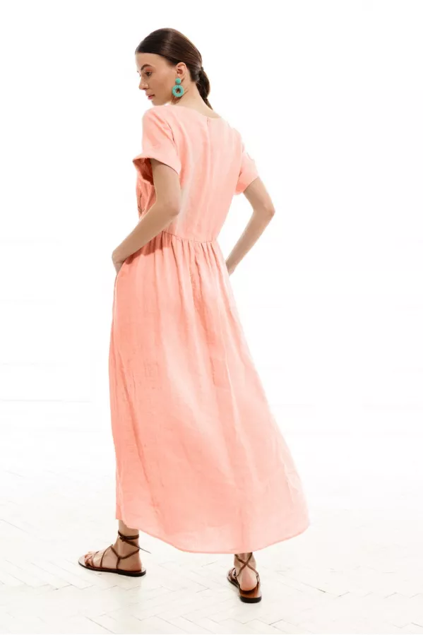 Платье ELLETTO LIFE 1003 персиковый 