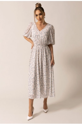 Платье Golden Valley 4834 бело-голубой 