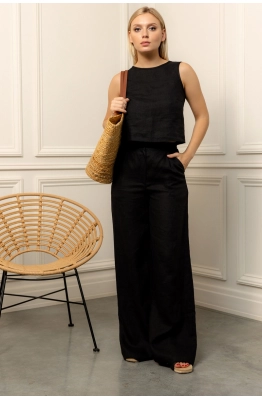 Брюки RomGil РТ0030-ЛЕ4 черный  Брюки RomGil РТ0030-ЛЕ4 черный