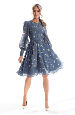 Платье Golden Valley 4708-1 голубой-2