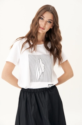 Футболка Фантазия Мод 4825 белый  Футболка Фантазия Мод 4825 белый