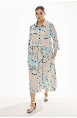 Платье DAVA 1172 серо-голубой 