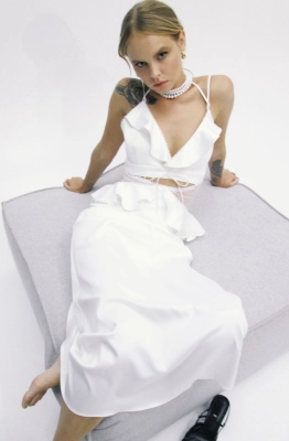 Платье PiRS 5225 молочный  Платье PiRS 5225 молочный