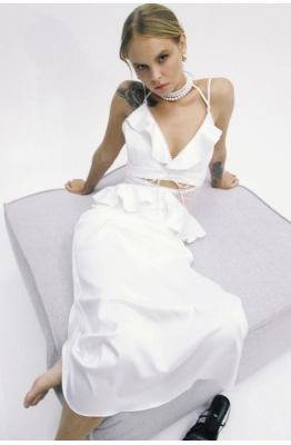 Платье PiRS 5225 молочный 