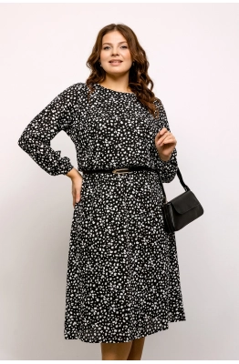 Платье RomGil РТ0011-ПЭ2 черный/молочный Платье RomGil РТ0011-ПЭ2 черный/молочный