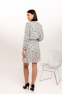 Платье RomGil РТ0033-ПЭ2 молочный/черный