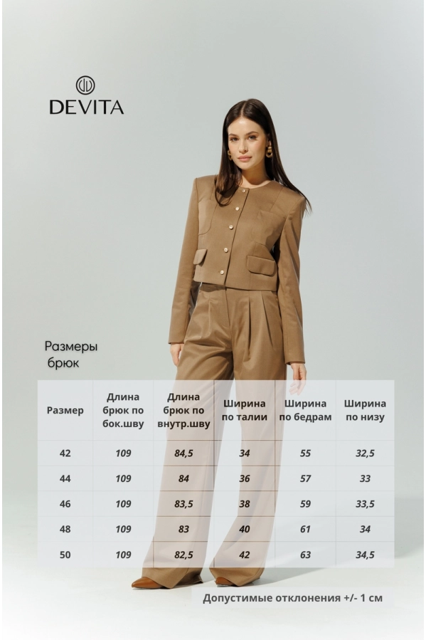 Брюки DEVITA 3015 коричневый Брюки DEVITA 3015 коричневый