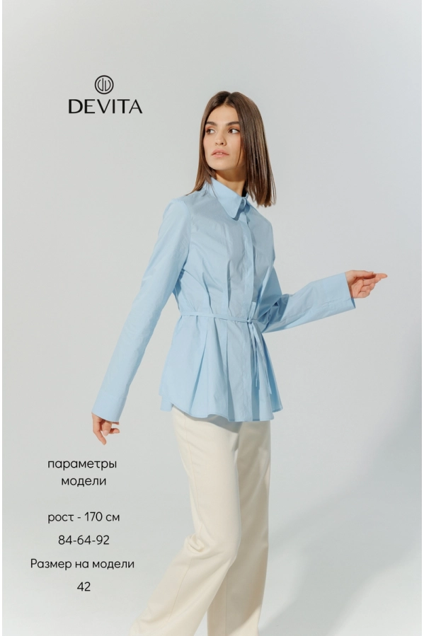 Блуза DEVITA 6013 голубой Блуза DEVITA 6013 голубой