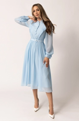 Платье Golden Valley 4861-1 голубой  Платье Golden Valley 4861-1 голубой