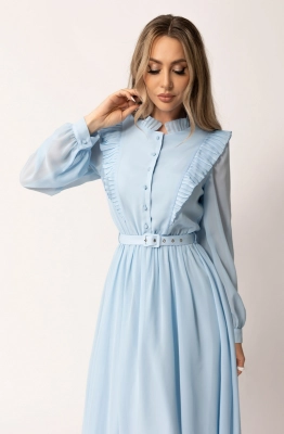 Платье Golden Valley 4861-1 голубой  Платье Golden Valley 4861-1 голубой