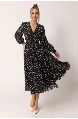 Платье Golden Valley 4894-1 черно-белый 