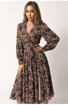 Платье Golden Valley 4894-1 коричневый  Платье Golden Valley 4894-1 коричневый