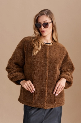 Полупальто ELLETTO LIFE 3730 коричневый  Полупальто ELLETTO LIFE 3730 коричневый