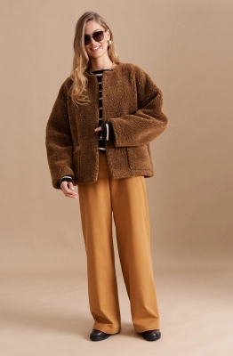 Полупальто ELLETTO LIFE 3730 коричневый  Полупальто ELLETTO LIFE 3730 коричневый