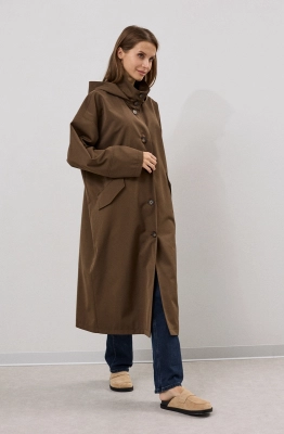 Плащ DAVA 7004 шоколадный 