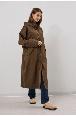 Плащ DAVA 7004 шоколадный  Плащ DAVA 7004 шоколадный