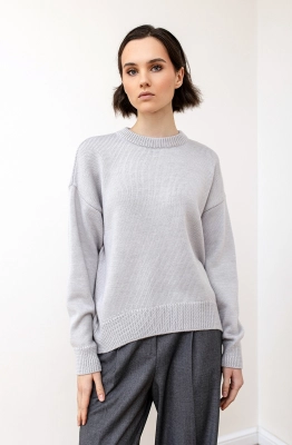 Джемпер RomGil РВ0105-ШЕ5 светло-серый 