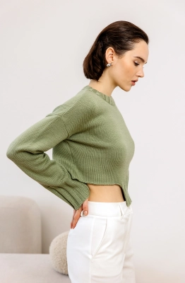 Джемпер RomGil РВ0121-ШЕ5 светло-оливковый Джемпер RomGil РВ0121-ШЕ5 светло-оливковый