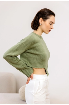 Джемпер RomGil РВ0121-ШЕ5 светло-оливковый 