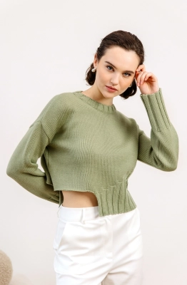 Джемпер RomGil РВ0121-ШЕ5 светло-оливковый 