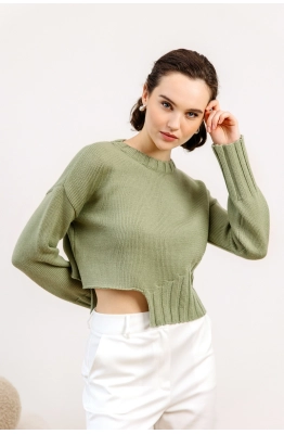 Джемпер RomGil РВ0121-ШЕ5 светло-оливковый 