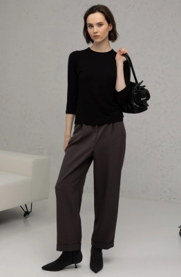 Брюки RomGil РТ0043-ПЭ5 серый графит  Брюки RomGil РТ0043-ПЭ5 серый графит