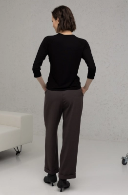 Брюки RomGil РТ0043-ПЭ5 серый графит  Брюки RomGil РТ0043-ПЭ5 серый графит