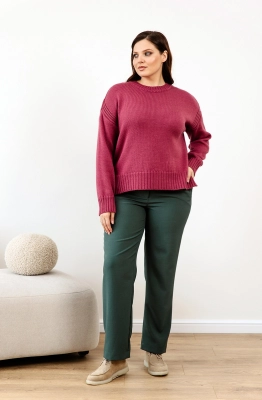 Джемпер RomGil ТЗ745Ш брусничный Джемпер RomGil ТЗ745Ш брусничный