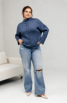 Джемпер RomGil ТЗ941Ш индиго Джемпер RomGil ТЗ941Ш индиго