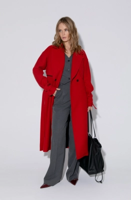 Пальто PiRS 5419 красный  Пальто PiRS 5419 красный