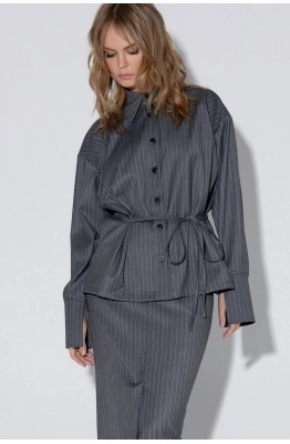 Блуза PiRS 5443 серый  Блуза PiRS 5443 серый