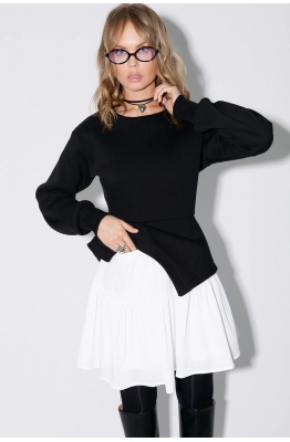 Комплект-двойка PiRS 5448 черный+белая юбка  Комплект-двойка PiRS 5448 черный+белая юбка