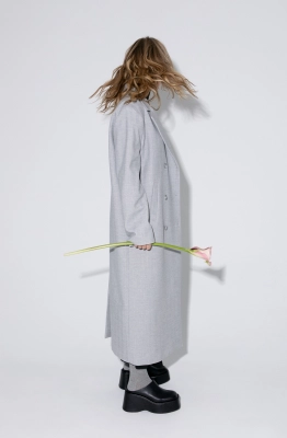 Пальто PiRS 5449 серый  Пальто PiRS 5449 серый