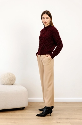 Джемпер RomGil РВ0106-ШЕ5 бордовый Джемпер RomGil РВ0106-ШЕ5 бордовый